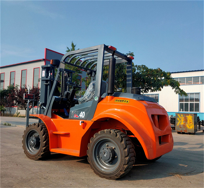 Rough Terrain Forklift Ground Clearance: Why It Matters on Uneven Sites插图1 4ton 4WD rough terrain forklift