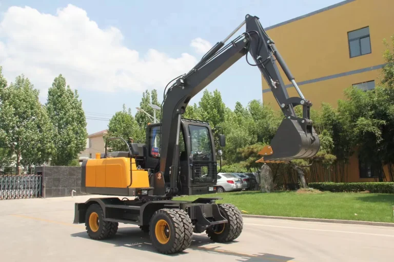 JH9075 Wheel Excavator sidee view