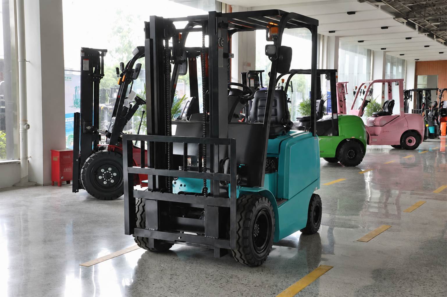 Forklift Tires: Match the Tire to the Floor and Load插图1 E-Series lithium battery electric forklift